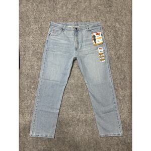 New Wrangler Five Star Premium Relaxed Fit Flex Men's Straight Jeans size 42x32
